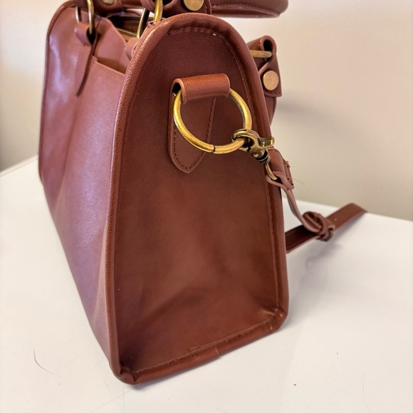 Frye & Co. Faux Leather Satchel Crossbody Bag Women - Picture 8 of 15